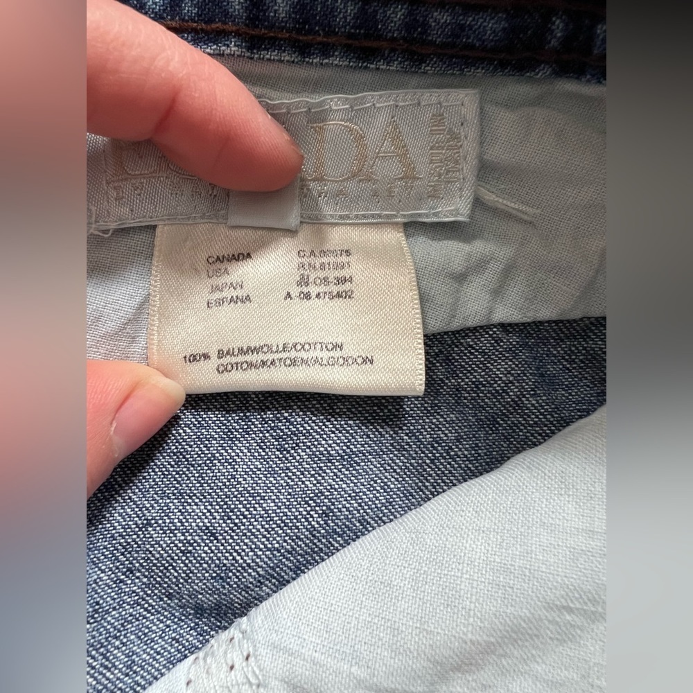 Vintage Escada Blue Wash Denim Jeans Size 40 - Picture 4 of 7